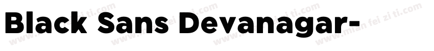 Black Sans Devanagar字体转换